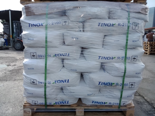 Bom preço. TINOX R-2160 Titanium Dioxide Rutile with CAS No 13463-67-7 and Oil Absorption 15-25 g/100g as White Powder on-line