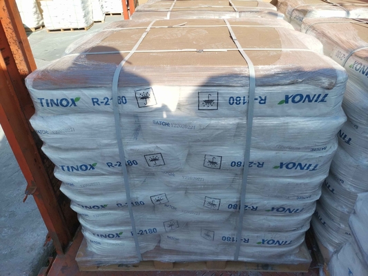 Bom preço. Excelente resistência a intempéries e baixo tom neutro TINOX reg R-2180 Sulfato Processo Dióxido de Titânio on-line